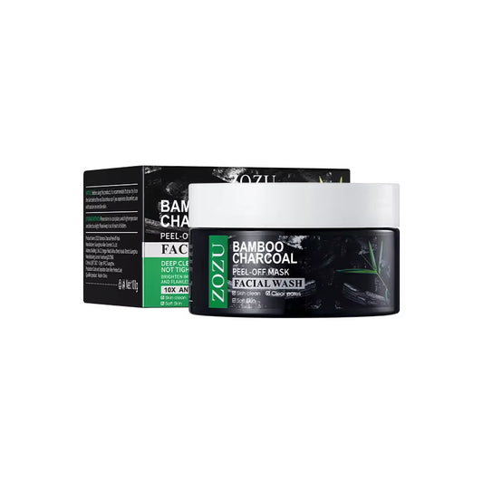 100G Bamboo Charcoal Peel-Off Mask Blackheads Remover Deep Cleansing Mask Face Care Smoothing Face Mask Improve Roughness Skin